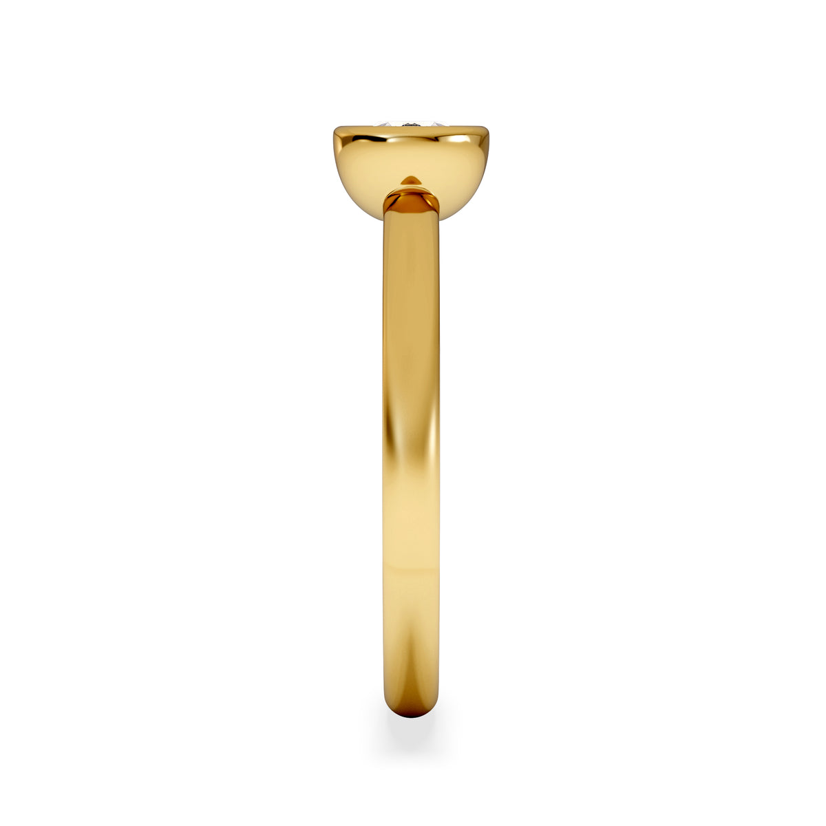 Horizon Oval Cut Lab Diamond Solitaire Ring 0.50ct H/SI in 9K Gold