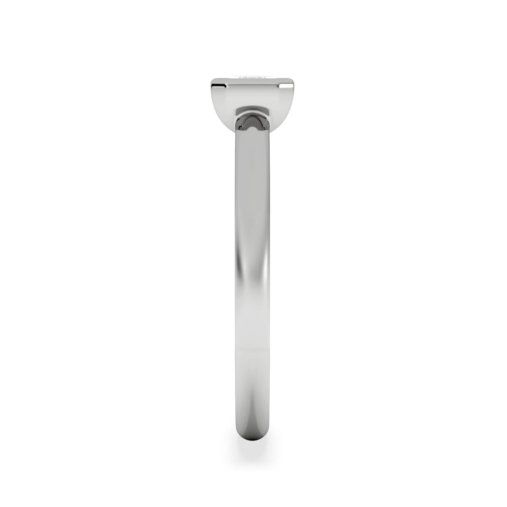 Horizon Emerald Cut Lab Diamond Solitaire Ring 0.50ct H/SI in 9K White Gold