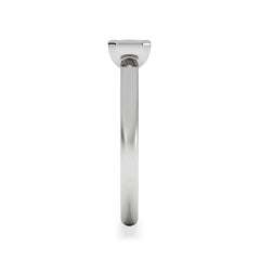 Horizon Emerald Cut Lab Diamond Solitaire Ring 0.50ct H/SI in 9K White Gold