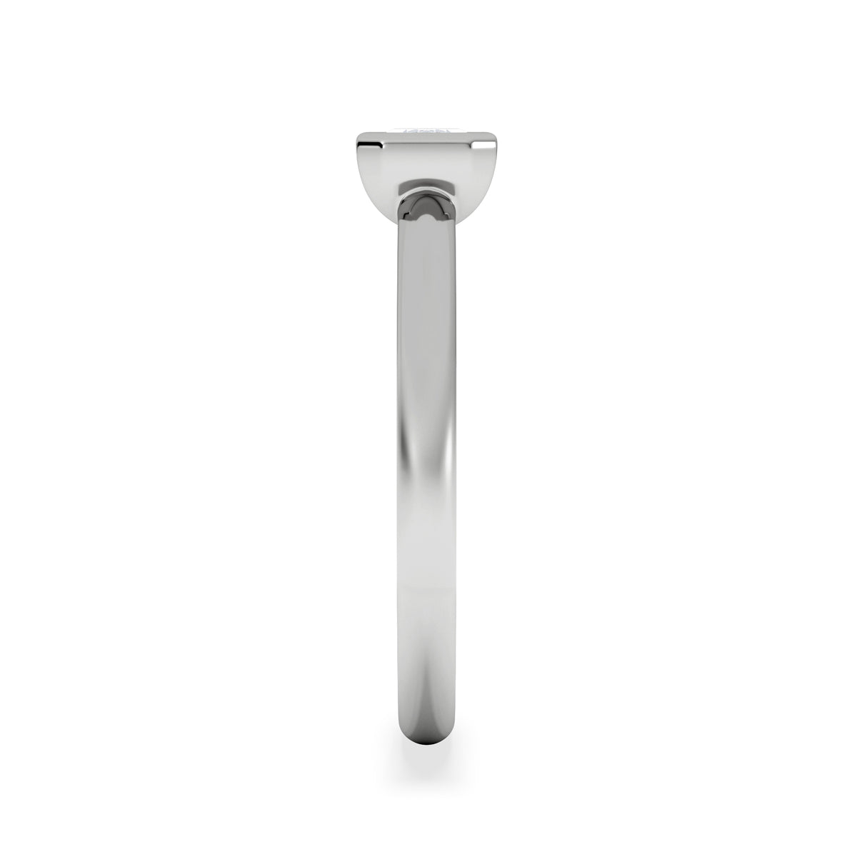 Horizon Emerald Cut Lab Diamond Solitaire Ring 0.50ct H/SI in 9K White Gold