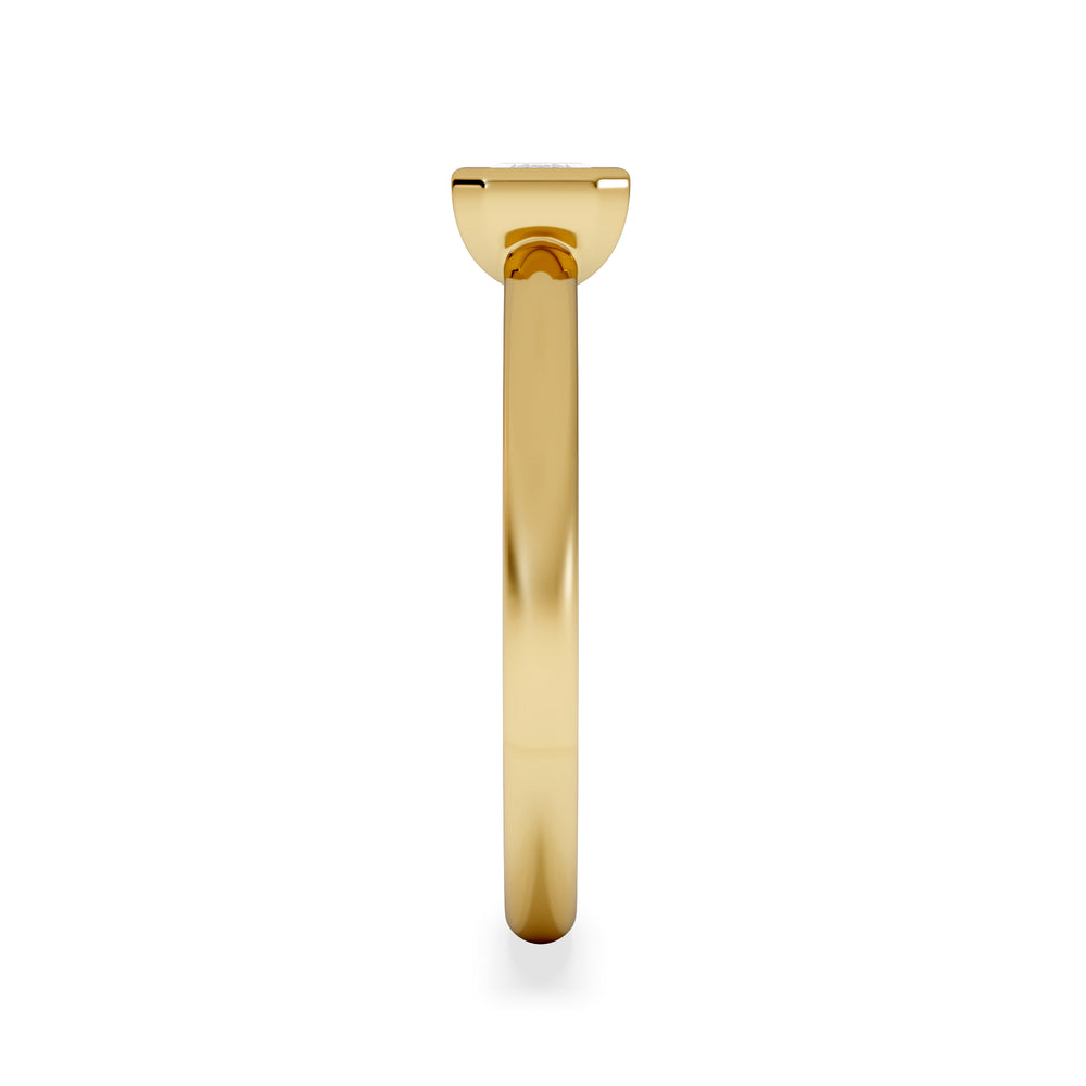 Horizon Emerald Cut Lab Diamond Solitaire Ring 0.50ct H/SI in 9K Gold