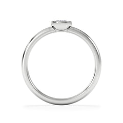 Horizon Round Cut Lab Diamond Solitaire Ring 0.25ct H/SI in 9K White Gold