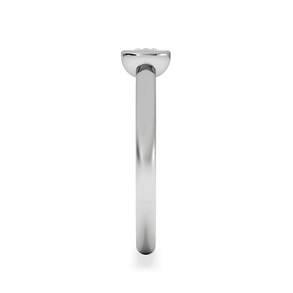 Horizon Round Cut Lab Diamond Solitaire Ring 0.25ct H/SI in 9K White Gold