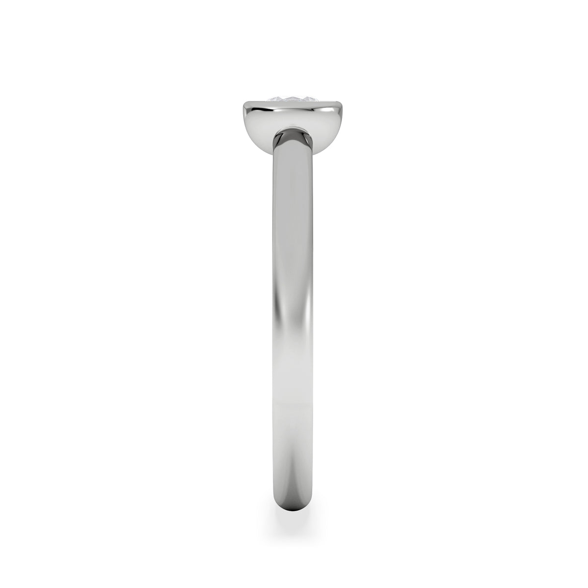 Horizon Round Cut Lab Diamond Solitaire Ring 0.25ct H/SI in 9K White Gold