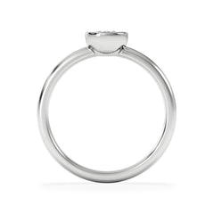 Horizon Round Cut Lab Diamond Solitaire Ring 0.50ct H/SI in 9K White Gold