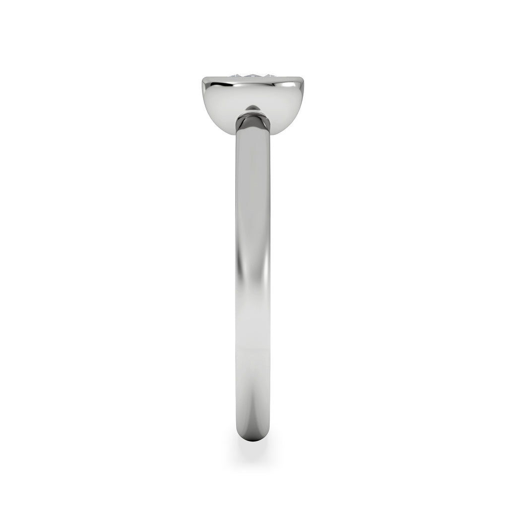 Horizon Round Cut Lab Diamond Solitaire Ring 0.50ct H/SI in 9K White Gold