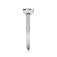 Horizon Round Cut Lab Diamond Solitaire Ring 0.50ct H/SI in 9K White Gold