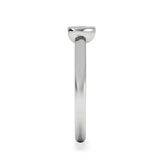 Horizon Heart Cut Lab Diamond Solitaire Ring 0.25ct H/SI in 925 Silver