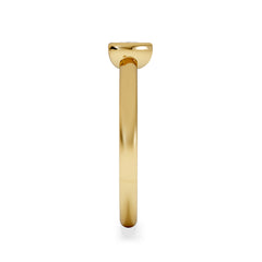 Horizon Heart Cut Lab Diamond Solitaire Ring 0.25ct H/SI in 18k Gold Vermeil