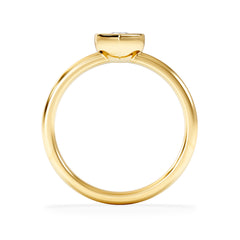 Horizon Heart Cut Lab Diamond Solitaire Ring 0.50ct H/SI in 9K Gold