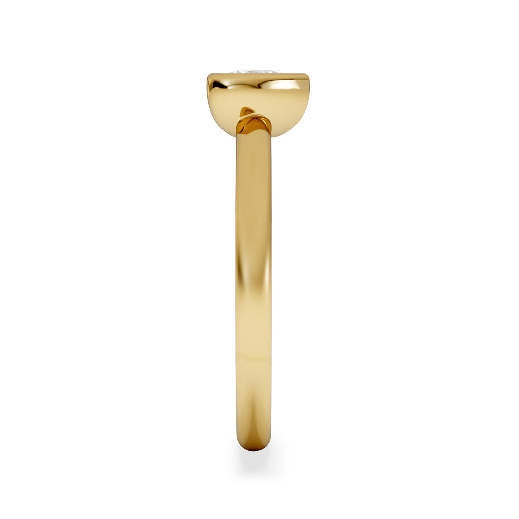 Horizon Heart Cut Lab Diamond Solitaire Ring 0.50ct H/SI in 9K Gold