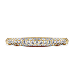 Lab Diamond Micro Pave Half Eternity Ring 0.30ct in 9k Gold