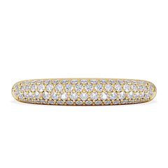 Lab Diamond Micro Pave Half Eternity Ring 0.50ct in 18k Gold Vermeil