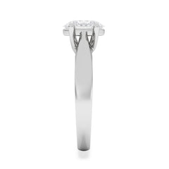 Naomi Oval Cut Lab Diamond Engagement Ring 1.00ct H/SI in 9k White Gold