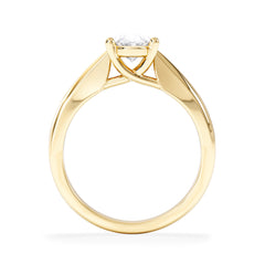 Naomi Oval Cut Lab Diamond Engagement Ring 1.00ct H/SI in 9k Gold