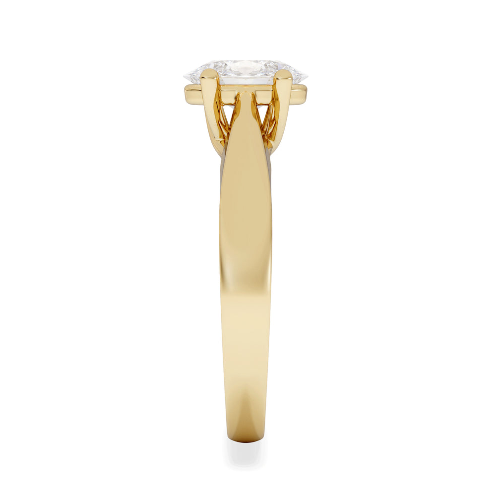 Naomi Oval Cut Lab Diamond Engagement Ring 1.00ct H/SI in 9k Gold