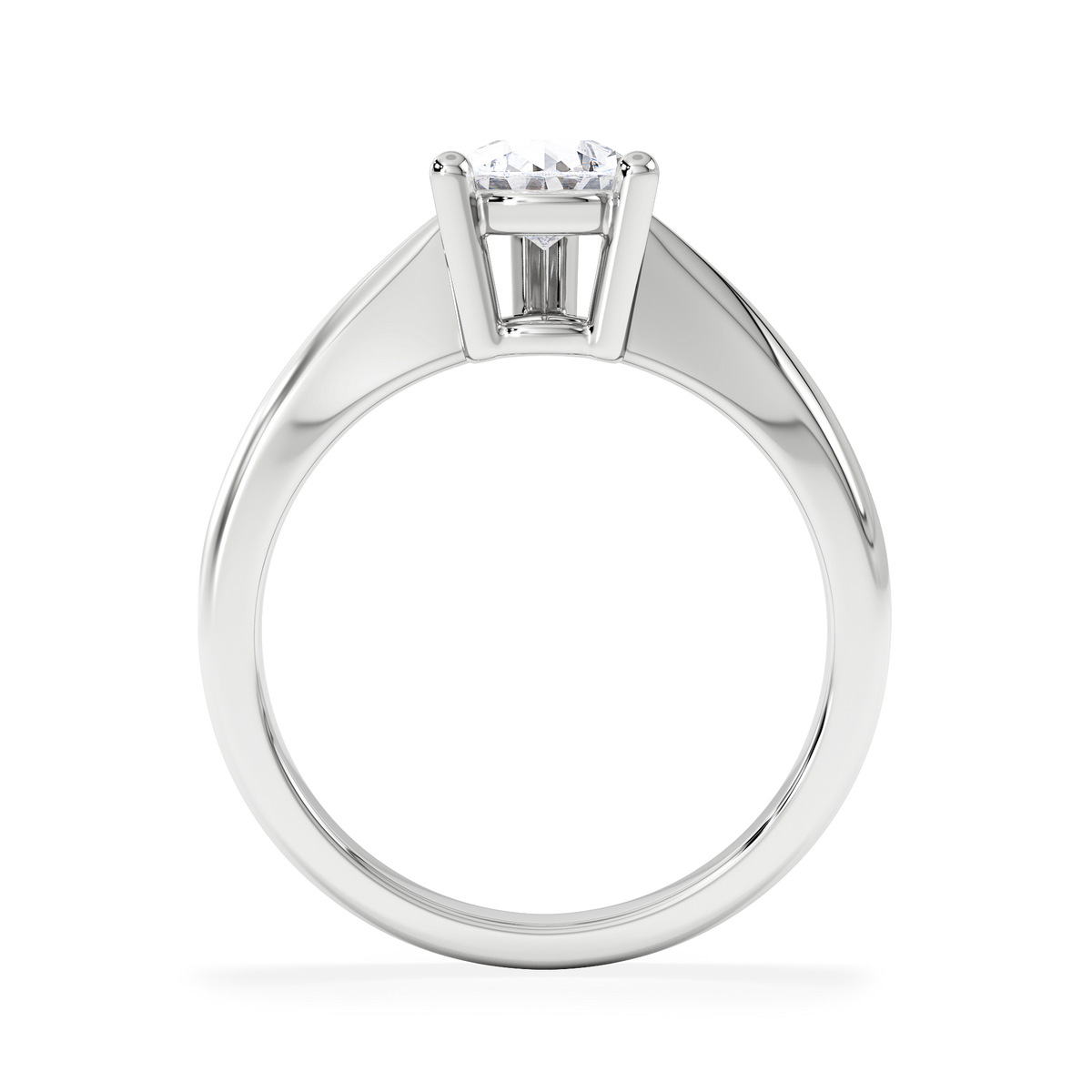 Naomi Pear Cut Lab Diamond Engagement Ring 1.00ct H/SI in 9k White Gold