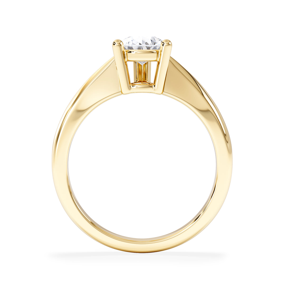 Naomi Pear Cut Lab Diamond Engagement Ring 1.00ct H/SI in 9k Gold