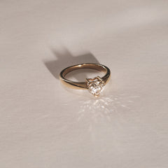 Naomi Heart Cut Lab Diamond Engagement Ring 1.00ct H/SI in 9k Gold