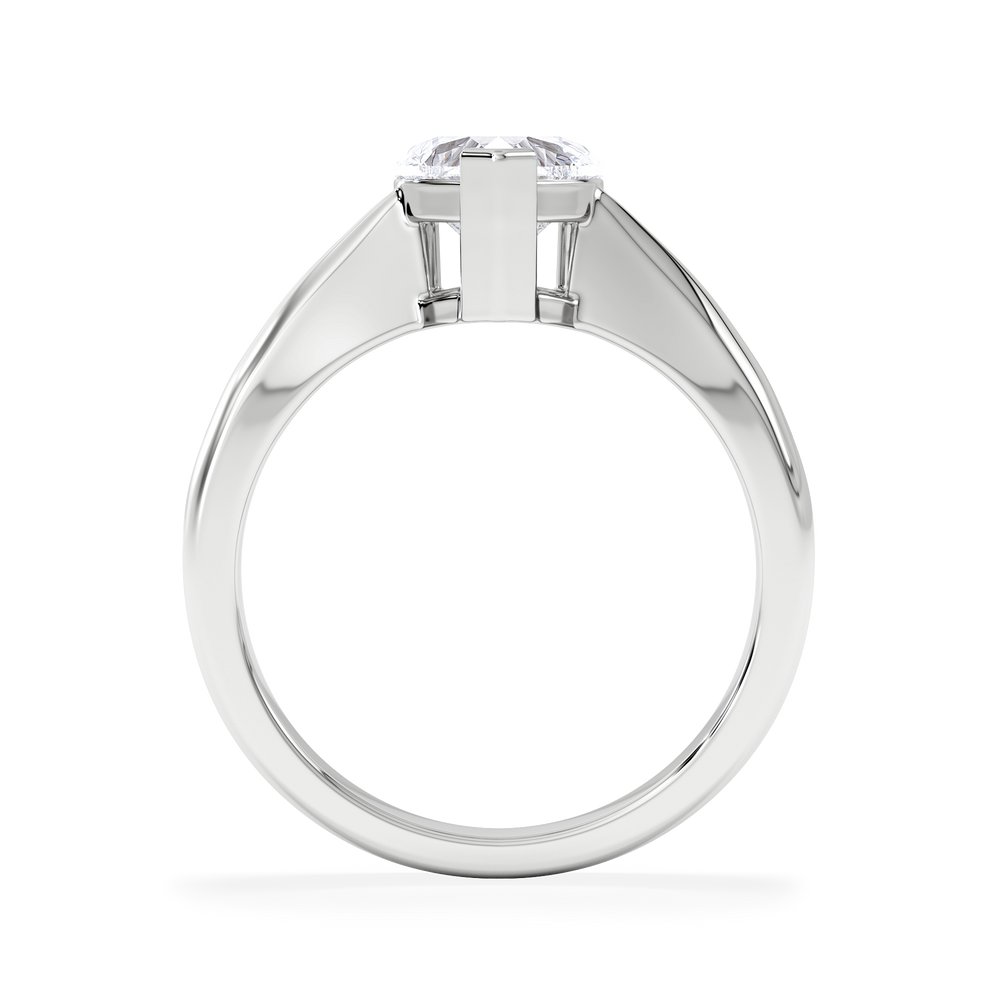 Naomi Heart Cut Lab Diamond Engagement Ring 1.00ct H/Si in 9k White Gold