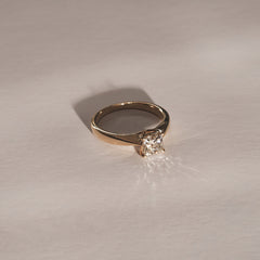 Naomi Princess Cut Lab Diamond Engagement Ring 1.00ct H/SI in 9k Gold