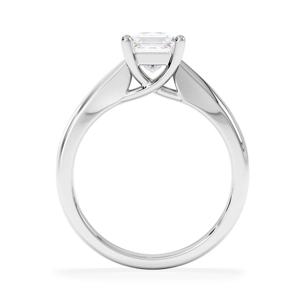 Naomi Princess Cut Lab Diamond Engagement Ring 1.00ct H/SI in 9k White Gold