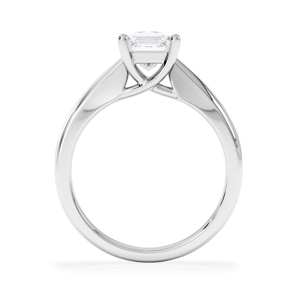 Naomi Princess Cut Lab Diamond Engagement Ring 1.00ct H/SI in 9k White Gold