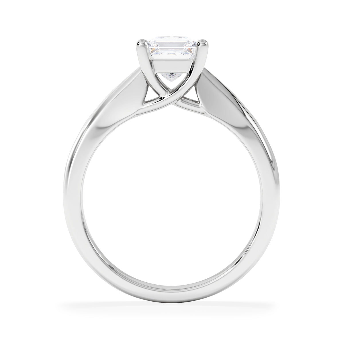 Naomi Princess Cut Lab Diamond Engagement Ring 1.00ct H/SI in 9k White Gold