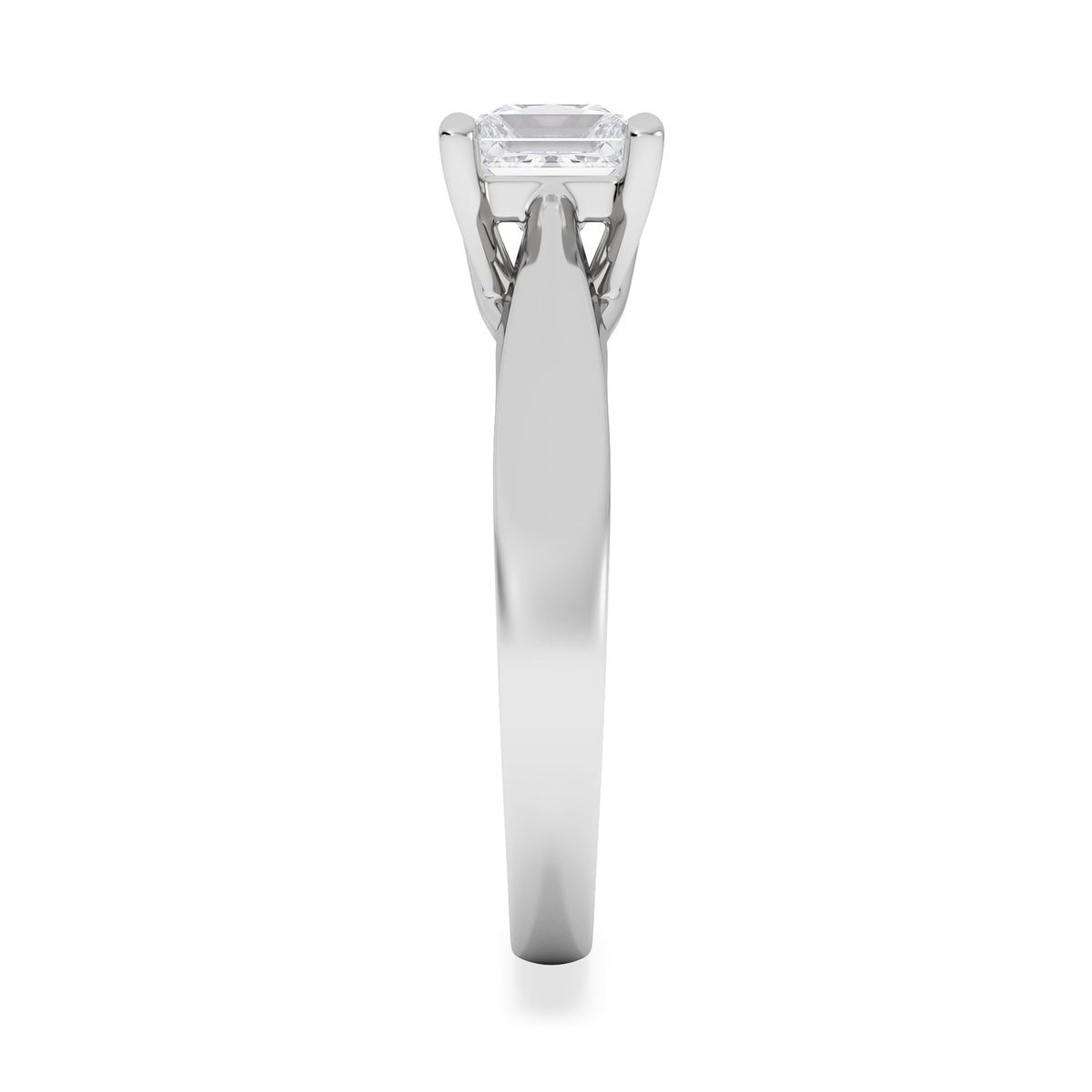 Naomi Princess Cut Lab Diamond Engagement Ring 1.00ct H/SI in 9k White Gold