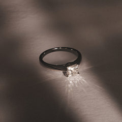 Naomi Princess Cut Lab Diamond Engagement Ring 1.00ct H/SI in 9k White Gold