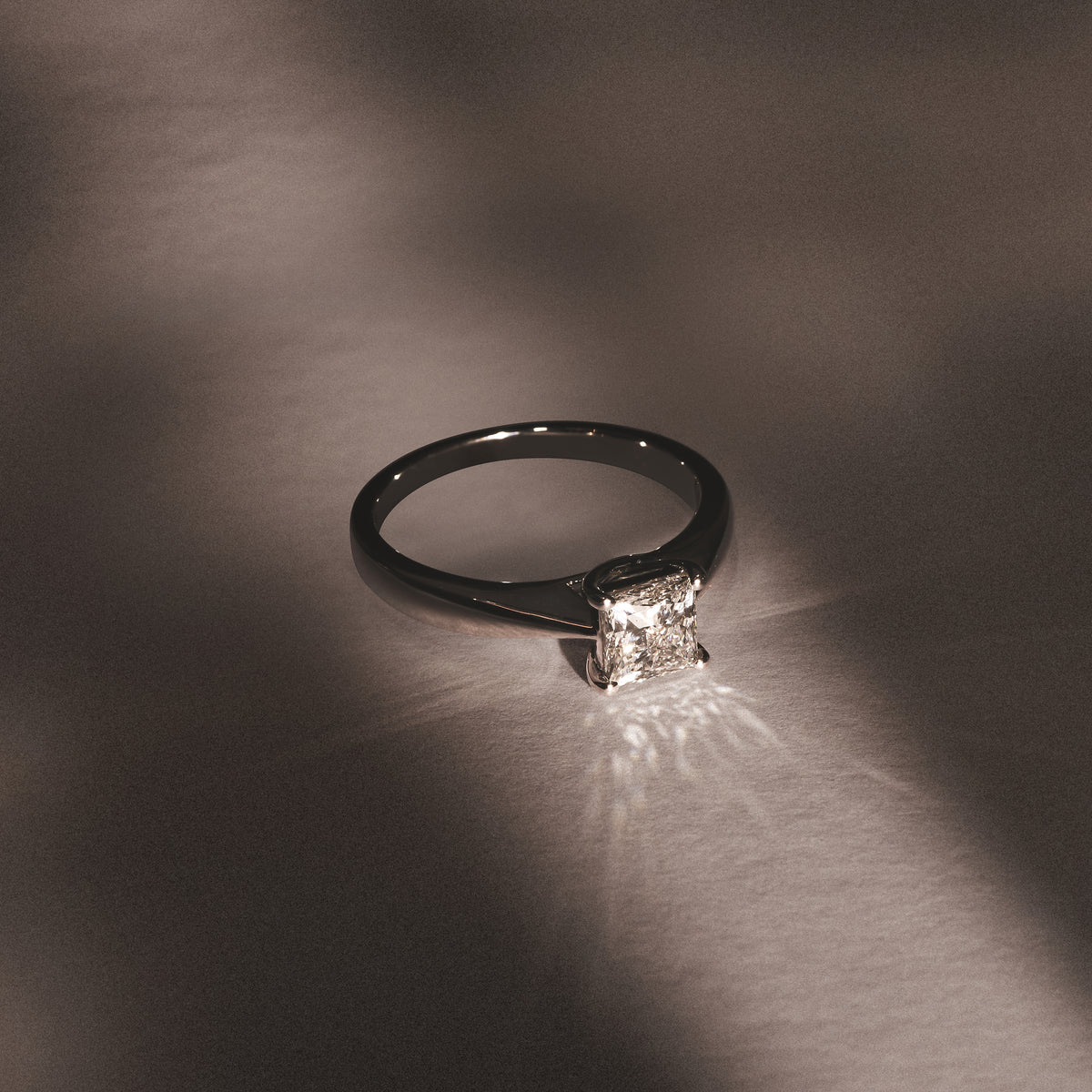 Naomi Princess Cut Lab Diamond Engagement Ring 1.00ct H/SI in 9k White Gold