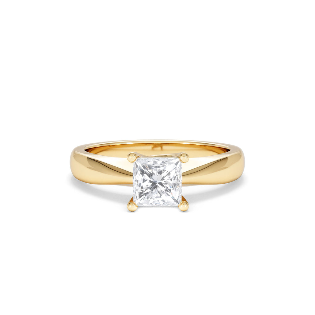 Naomi Princess Cut Lab Diamond Engagement Ring 1.00ct H/SI in 9k Gold
