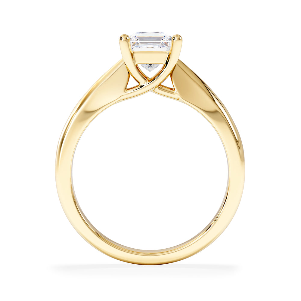 Naomi Princess Cut Lab Diamond Engagement Ring 1.00ct H/SI in 9k Gold