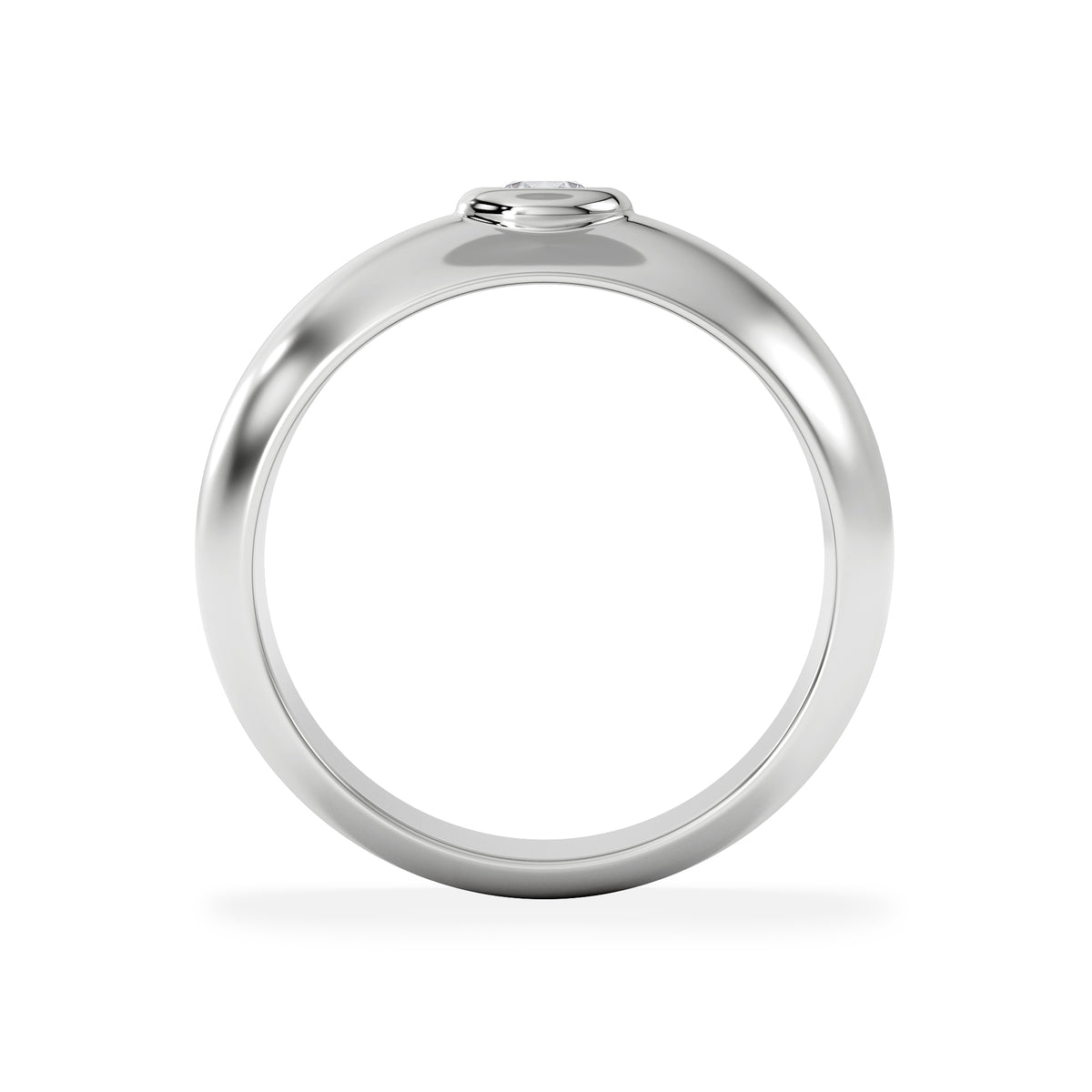Lab Diamond Signet Ring 0.25ct in 925 Silver H/SI