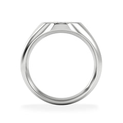 Star Signet Lab Diamond Ring in 925 Silver