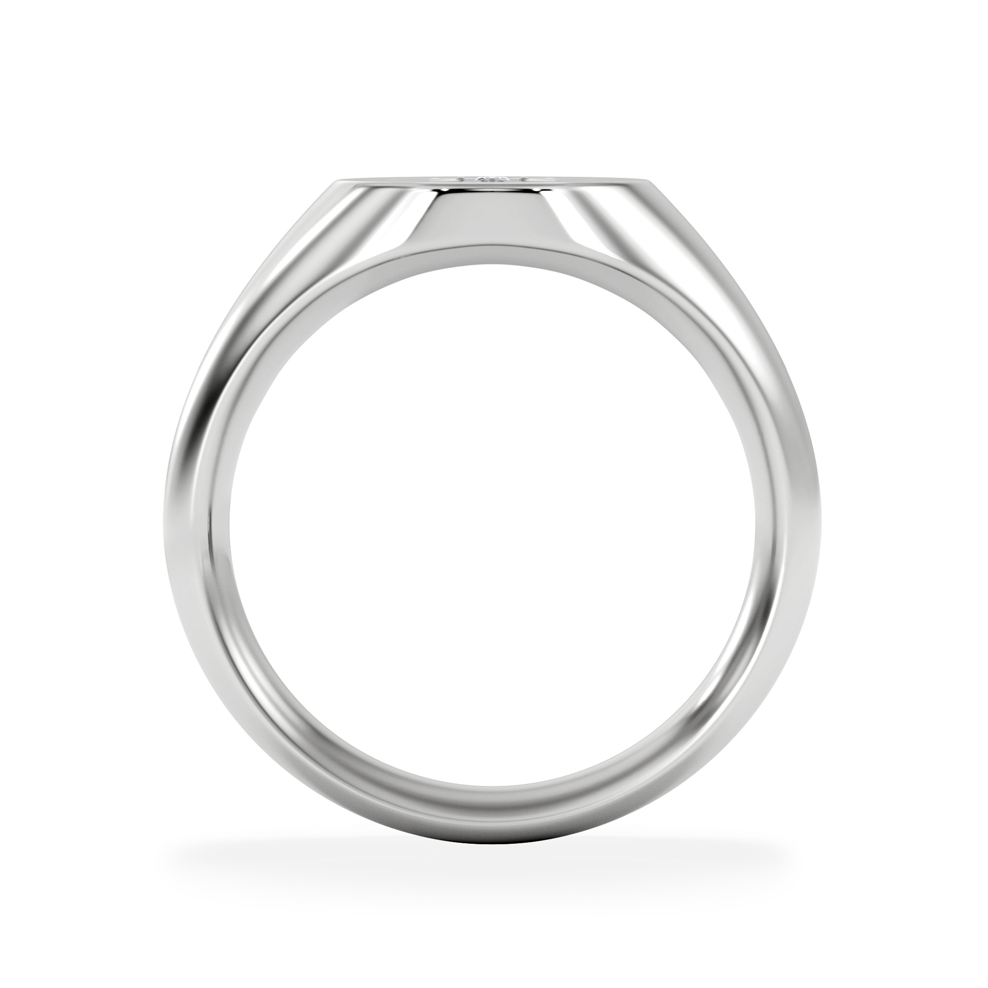 Star Signet Lab Diamond Ring in 925 Silver