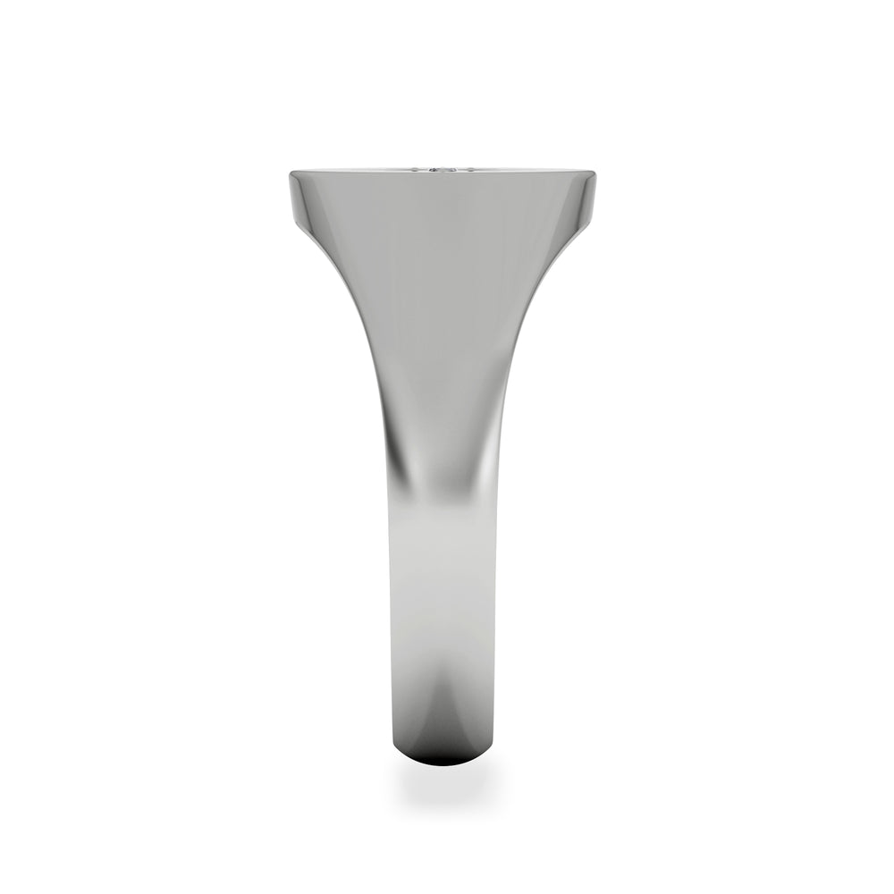 Star Signet Lab Diamond Ring in 925 Silver