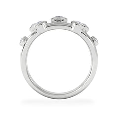 Lab Diamond Rain Drop Ring 0.50ct in 925 Silver