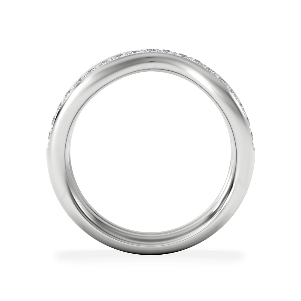 Duo Wave Stacking Lab Diamond Ring 0.26ct in 925 Silver
