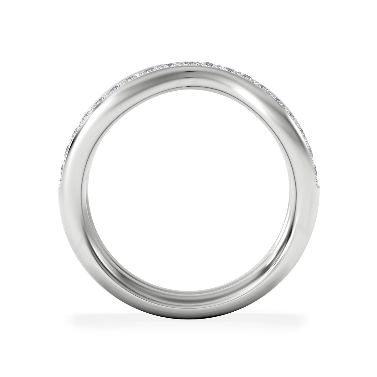 Duo Wave Stacking Lab Diamond Ring 0.26ct in 925 Silver