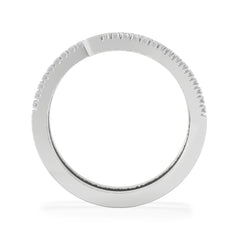Lab Diamond Spiral Ring 0.25ct in 925 Silver