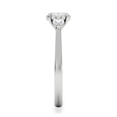 Evoke 3 Stone Oval Cut Lab Diamond Ring 0.50ct in 9K White Gold