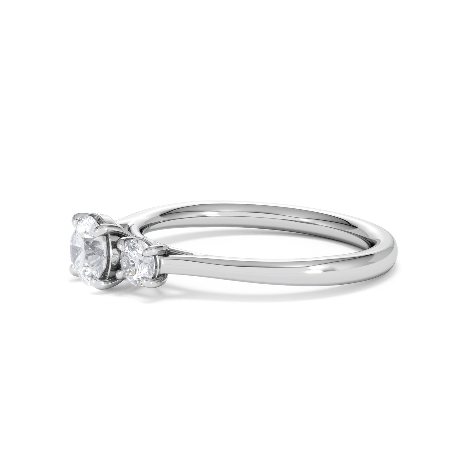 SAVEARTH DIAMONDS 0.50 Ct Moissanite Engagement Ring Set - Sterling Silver, Women's Size 8 & Men's Size 8.5