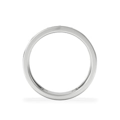 Double Band Stacking Ring Lab Diamond 0.25ct in 925 Silver