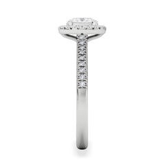 Lumia Oval Cut Lab Diamond Halo Ring 0.70ct F/VS in 9K White Gold