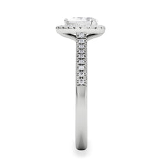 Lumia Pear Cut Lab Diamond Halo Ring 0.70ct F/VS in 9K White Gold