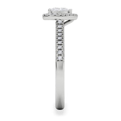 Lumia Heart Cut Lab Diamond Halo Ring 0.70ct F/VS in 9K White Gold