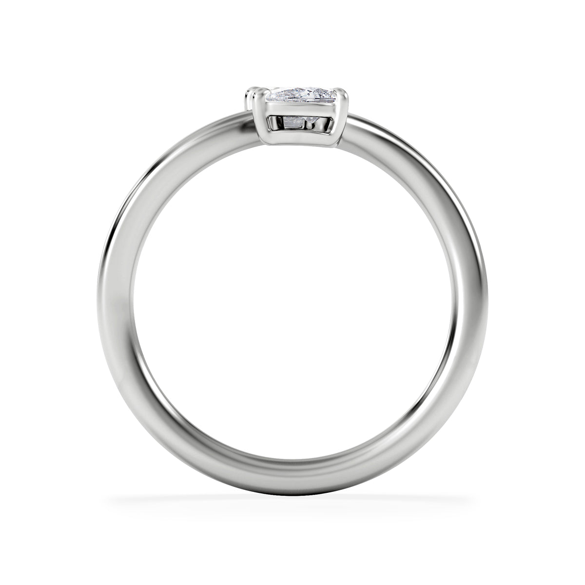 Toi et Moi Emerald and Pear Cut Lab Diamond Ring 30ct G/VS in 925 Silver
