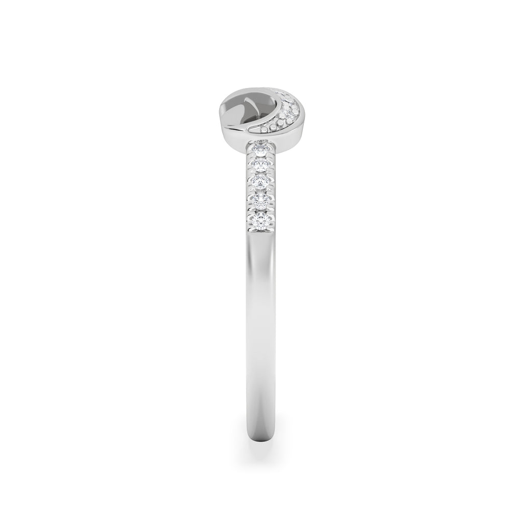 Infinity Love 0.13ct Lab Diamond Pavé Ring in Sterling Silver