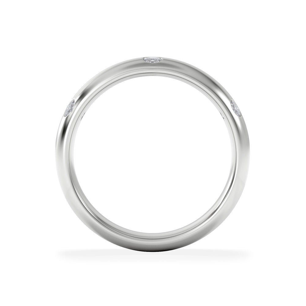 Seamless Lab Diamond Ring 0.26ct in Sterling Silver